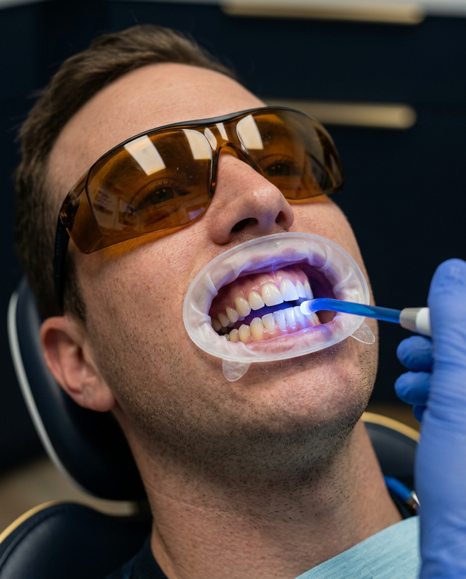 Procedimento de Clareamento Dental em Consultório